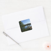 Sprague Lake Uitzicht Vierkante Sticker (Envelop)