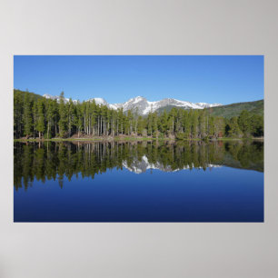 Sprague Lake-weerkaatsing Poster