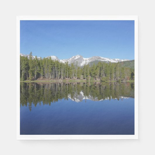 Sprague Lake-weerkaatsing Servet (Voorkant)