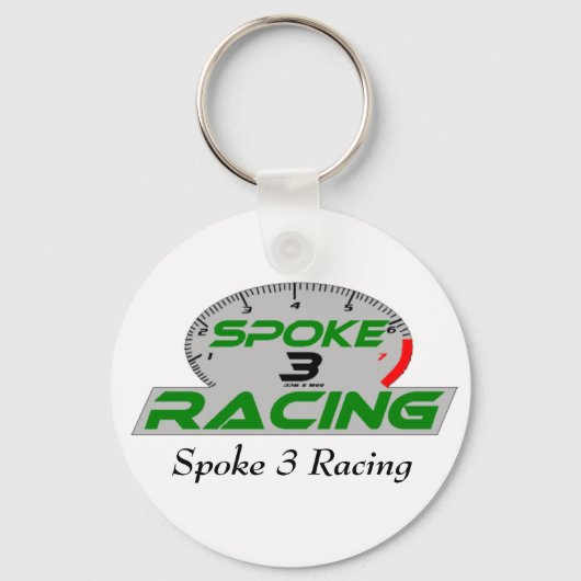 sprak 3 Definitief, tack, Spoke 3 Racing Sleutelhanger (Voorkant)