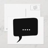 sprakeloos! Grappig Briefkaart (Voorkant / Achterkant)