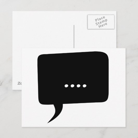 sprakeloos! Grappig Briefkaart (Voorkant / Achterkant)