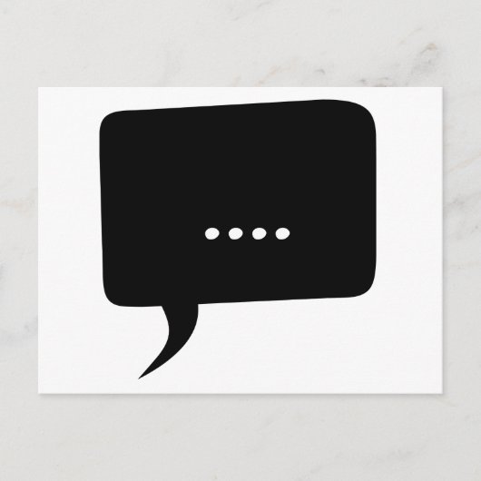 sprakeloos! Grappig Briefkaart (Voorkant)