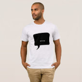 sprakeloos! Grappig Mannen T-shirt (Voorkant volledig)
