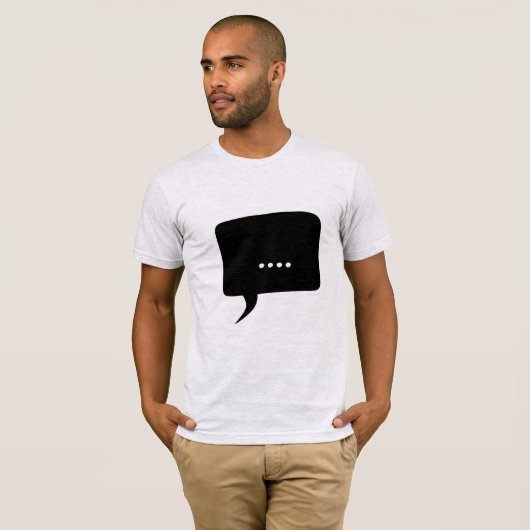 sprakeloos! Grappig Mannen T-shirt (Voorkant volledig)