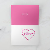 Sprakeloos houd ik van u! Valentijn Kaart (Binnen)