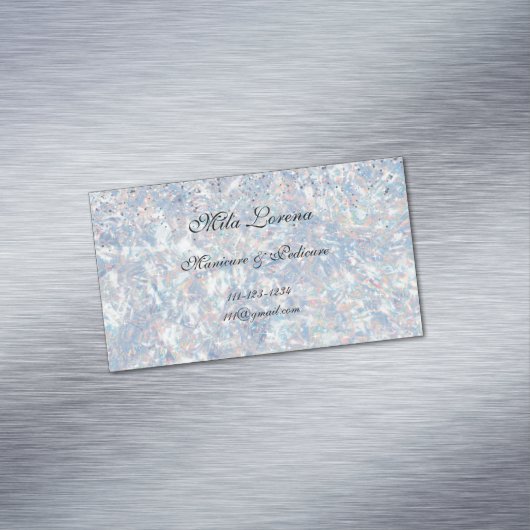 SPRANKEL EN GLANS MET ONS OPAL THEMA MAGNETISCH VISITEKAARTJE (Voorbeeld)