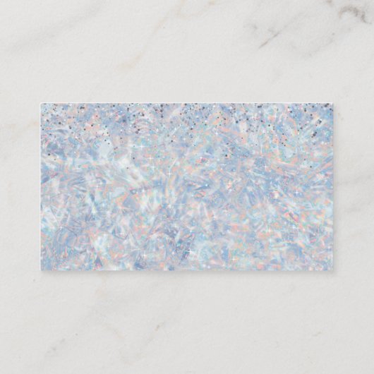 SPRANKEL EN GLANS MET ONS OPAL THEMA VISITEKAARTJE (Achterkant)