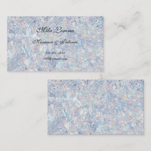 SPRANKEL EN GLANS MET ONS OPAL THEMA VISITEKAARTJE (Voorkant / Achterkant)