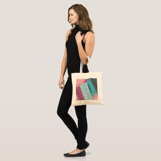 Sprankelend Abstract pastelontwerp Tote Bag (Voorkant (model))