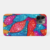 sprankelend bladpatroon met glitter Case-Mate iPhone case (Achterkant (horizontaal))