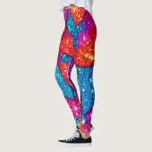 sprankelend bladpatroon met glitter leggings (Links)