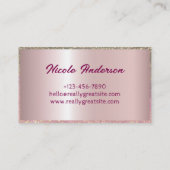 sprankelend chique Visitekaartje (Achterkant)