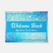 Sprankelend en glinsterend welkom terug deurmat (Voorkant)