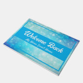 Sprankelend en glinsterend welkom terug deurmat (Schuin)