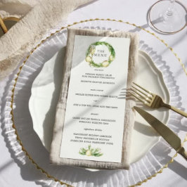 sprankelend gejuich | Winter groen bruiloft Menu