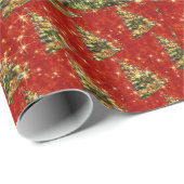Sprankelend kerstboom inpakpapier (Rol Hoek)