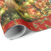 Sprankelend kerstboom inpakpapier (Rol Hoek)