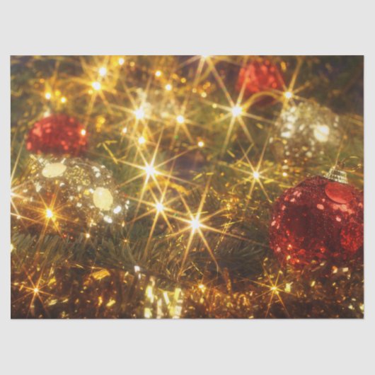 Sprankelend kerstpapier tissuepapier (Voorkant)