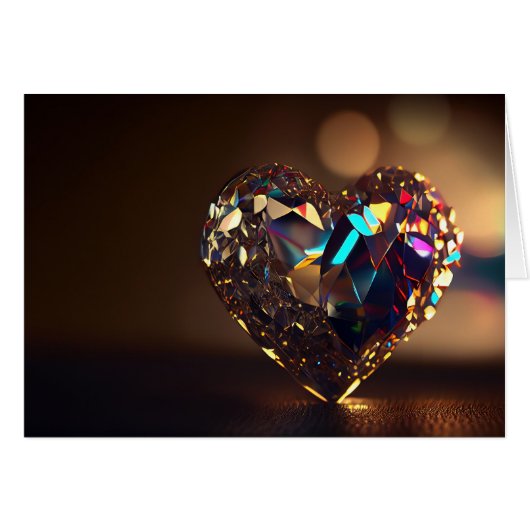 Sprankelend kristal hart (Voorkant Horizontaal)