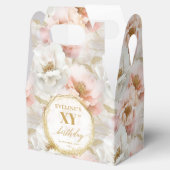 Sprankelend Licht Roze Boho Gouden Verjaardag Favo Bedankdoosjes (Geopend)