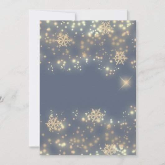 Sprankelend luxe zakelijk Vakantie feest Kaart (Achterkant)