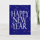 Sprankelend Nieuwjaar Feestdagen Kaart (Voorkant)