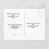 Sprankelend nieuwjaarsfeest uitnodiging briefkaart (Achterkant)