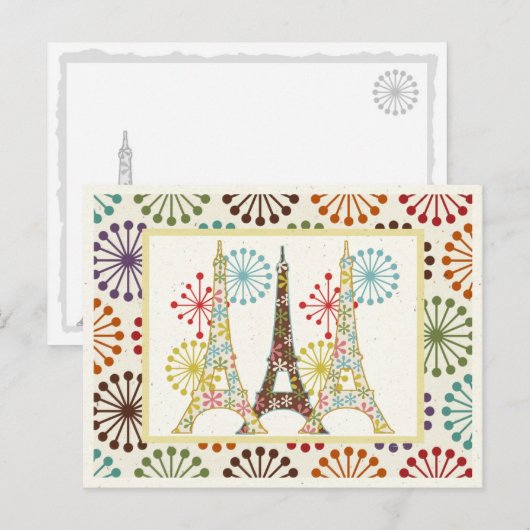 sprankelend Parijs Briefkaart (Voorkant / Achterkant)