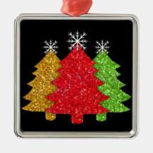 Sprankelend rood goud groen kerstboom sneeuwvlok