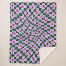 Sprankelend roze bloemen patroon