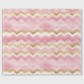 Sprankelend roze Chevron patroon Cadeaupapier (Vlak)