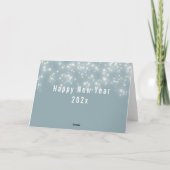 Sprankelend script Vrolijk kerstfeest corporate va Feestdagen Kaart (Achterkant)
