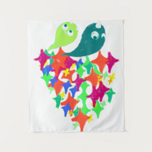 Sprankelend Yeti Monster Wandkleed