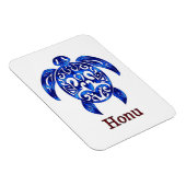 Sprankelende Blauwe Hawaïaanse Zee Schildpad op Wi Magneet (Rechterzijde)