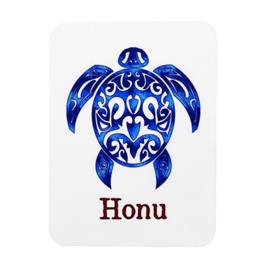 Sprankelende Blauwe Hawaïaanse Zee Schildpad op Wi Magneet (Verticaal)