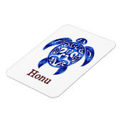 Sprankelende Blauwe Hawaïaanse Zee Schildpad op Wi Magneet (Linkerzijde)