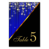 Sprankelende blauwe sterlampjes kaart (Voorkant)