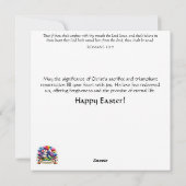 Sprankelende Bloemen Pastel Springtime Mouse Pasen Feestdagenkaart (Achterkant)