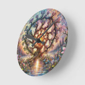 sprankelende boom ronde klok (Hoek)