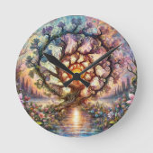 sprankelende boom ronde klok (Voorkant)