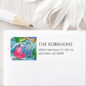 Sprankelende decoratieve kerstballen label (Insitu)