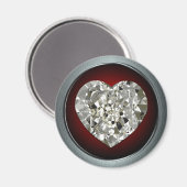 Sprankelende Diamanten Hartmagneet Magneet (Voorkant / Achterkant)