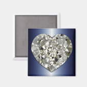 Sprankelende Diamanten Hartmagneet Magneet (Voorkant / Achterkant)