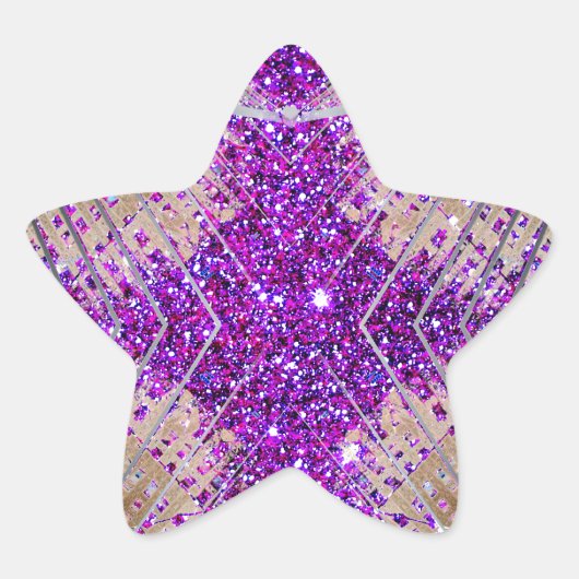 Sprankelende Futuristische Star Stickers Collectib (Voorkant)