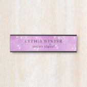 Sprankelende Galaxy Stylist Naamplaat (Voorkant)