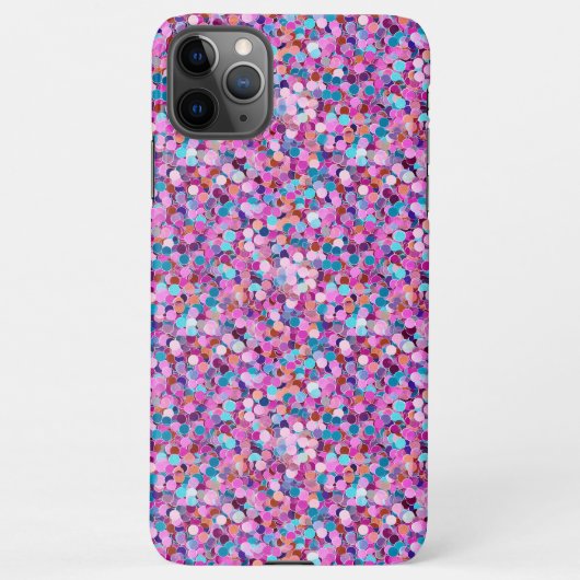 Sprankelende Glitter Confetti Kleurrijke Telefoonh iPhone Hoesje (Achterkant)