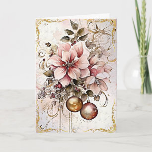 Sprankelende gouden zegeningen kaart