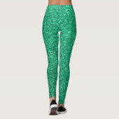 Sprankelende groene glitter Leggings (Achterkant)