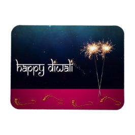 Sprankelende Happy Diwali - Flexibele Magneet